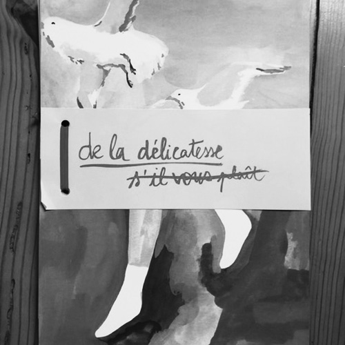 « de la délicatesse, s’il vous plait» d’Ambre Lavandier, objet de restitution du Projet Femmes#2